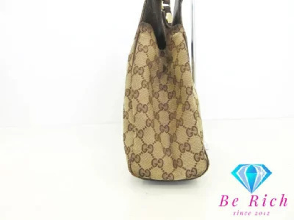 Gucci bag GG brown beige Handbag canvas Brown Tan